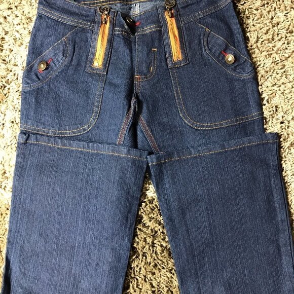 Y2K Gnger Low Rise Flare Jeans. Runs Small. New With Tags - Picture 3 of 6
